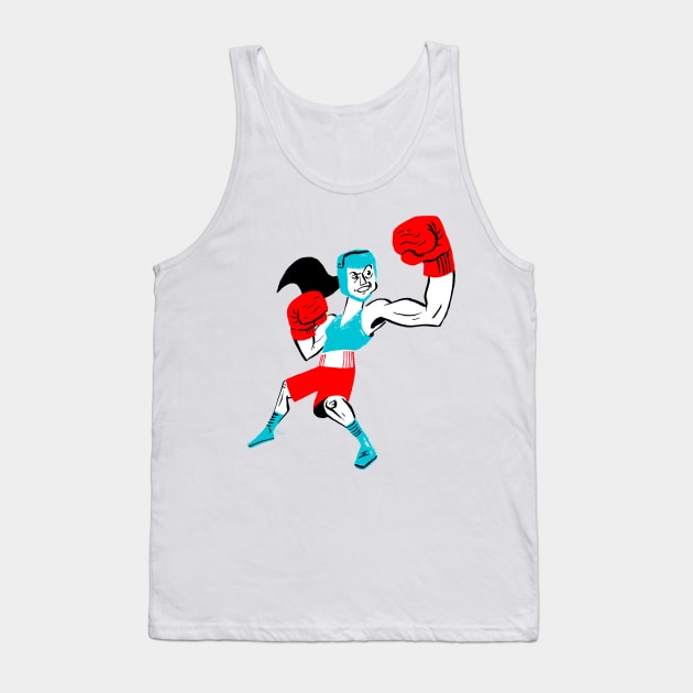 Woman Boxer Tank Top by CoolCharacters